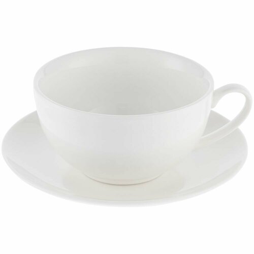 Чайная пара фарфор чашка с блюдцем Mansion, ver.2, большая подарок девушке женщине маме подруге на 8 марта