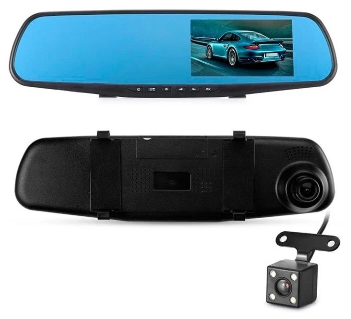 Видеорегистратор Vehicle Blackbox DVR Full HD, 2 камеры, черный — фото 1