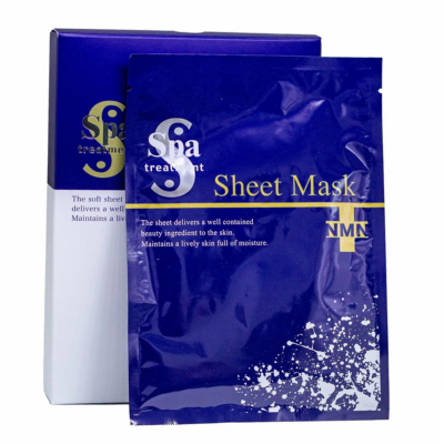 Маска антивозрастная для интенсивного увлажнения и восстановления кожи с NMN и пептидами Spa Treatment NMN Sheet Mask