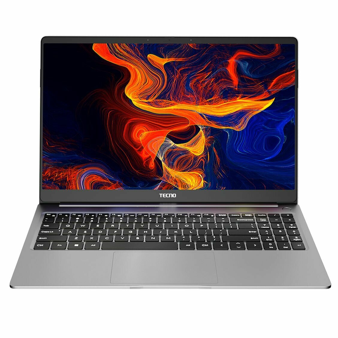 Ноутбук Tecno MEGABOOK T1 15.6', AMD R7-5800U, RAM 16 ГБ, SSD 1 ТБ, Windows 11, серебряный