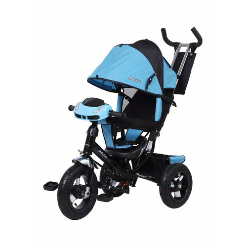 Трехколесный велосипед Moby Kids Comfort 12x10 AIR CAR со светом и музыкой синий меланж 649238