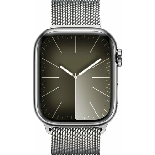 Умные часы Apple Watch Series 9 41mm Cellular Stainless Steel Case with Milanese Loop Цвет Silver 11599000₽