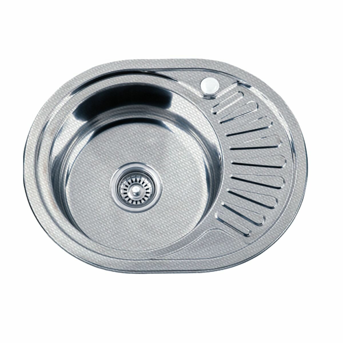 фото Мойка кухонная РМС MG6-5745OVL, нержавеющая сталь 0,6 мм