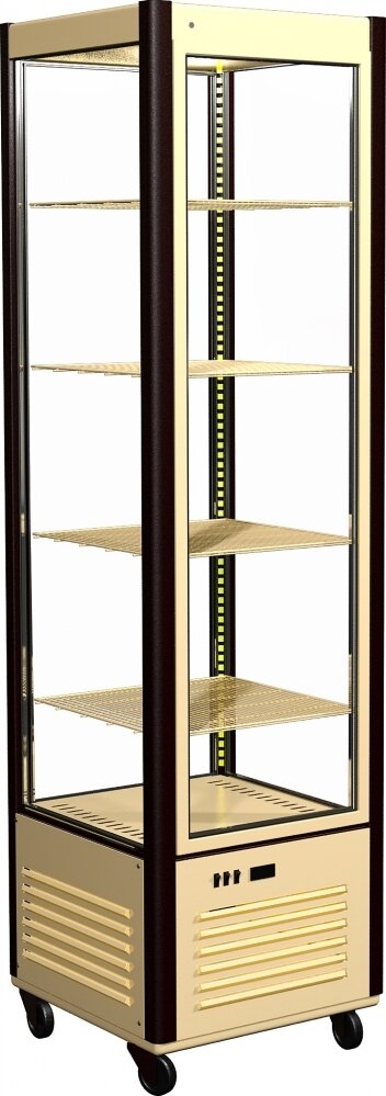 Шкаф холодильный D4 VM 400-1 (R400C Сarboma Люкс) (0109-0102 (коричнево-золотой)) П0000005342.335
