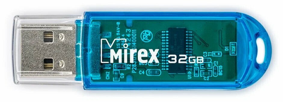 Флеш накопитель 32GB Mirex Elf, USB 2.0, Синий