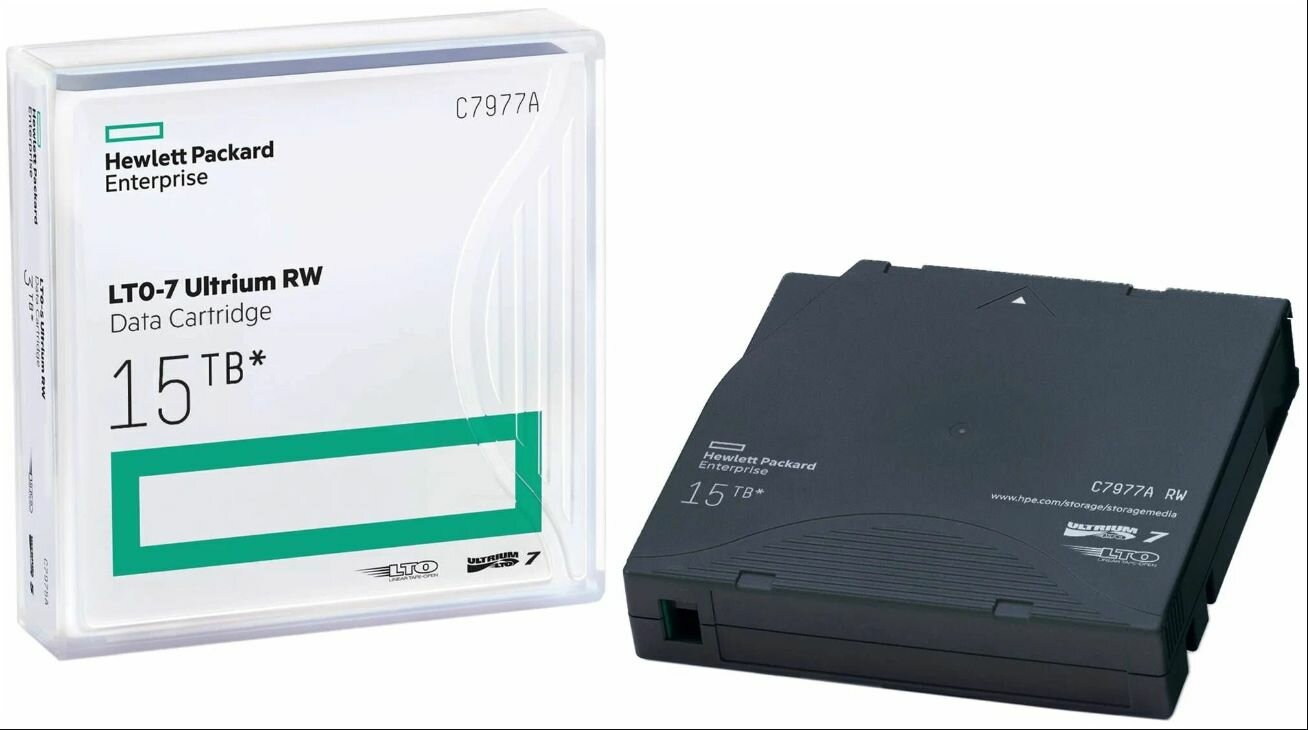 Ленточный картридж HPE LTO-7 15TB Ultrium RW C7977A