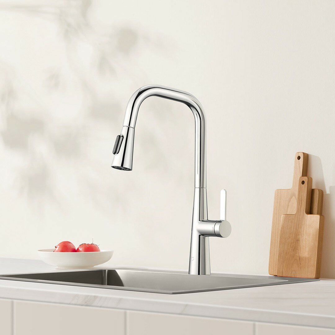 Выдвижной кухонный смеситель Xiaomi Mijia Pull-out kitchen Faucet S1 (MJCLSCFLT01DB) — фото 1
