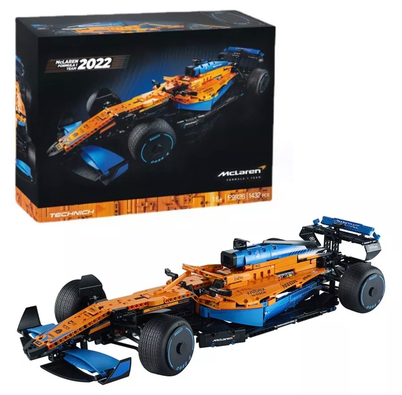 Конструктор Mclaren formula 1 от Китайского производителя совместим с Lego Technic 42141 Макларен формула 1