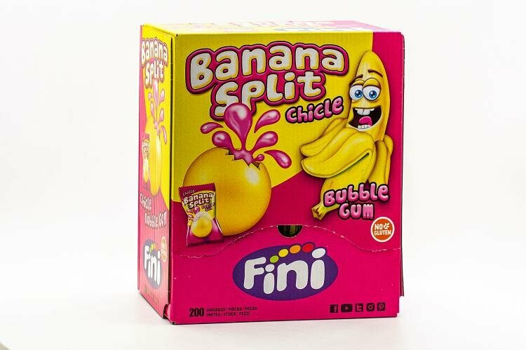 Жевательная резинка Fini "Банан" 5 гр Упаковка 200 шт