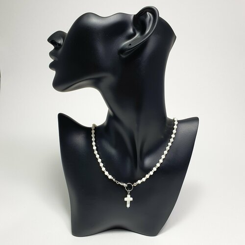 Колье гематит перламутр длина 40 см white 2237₽