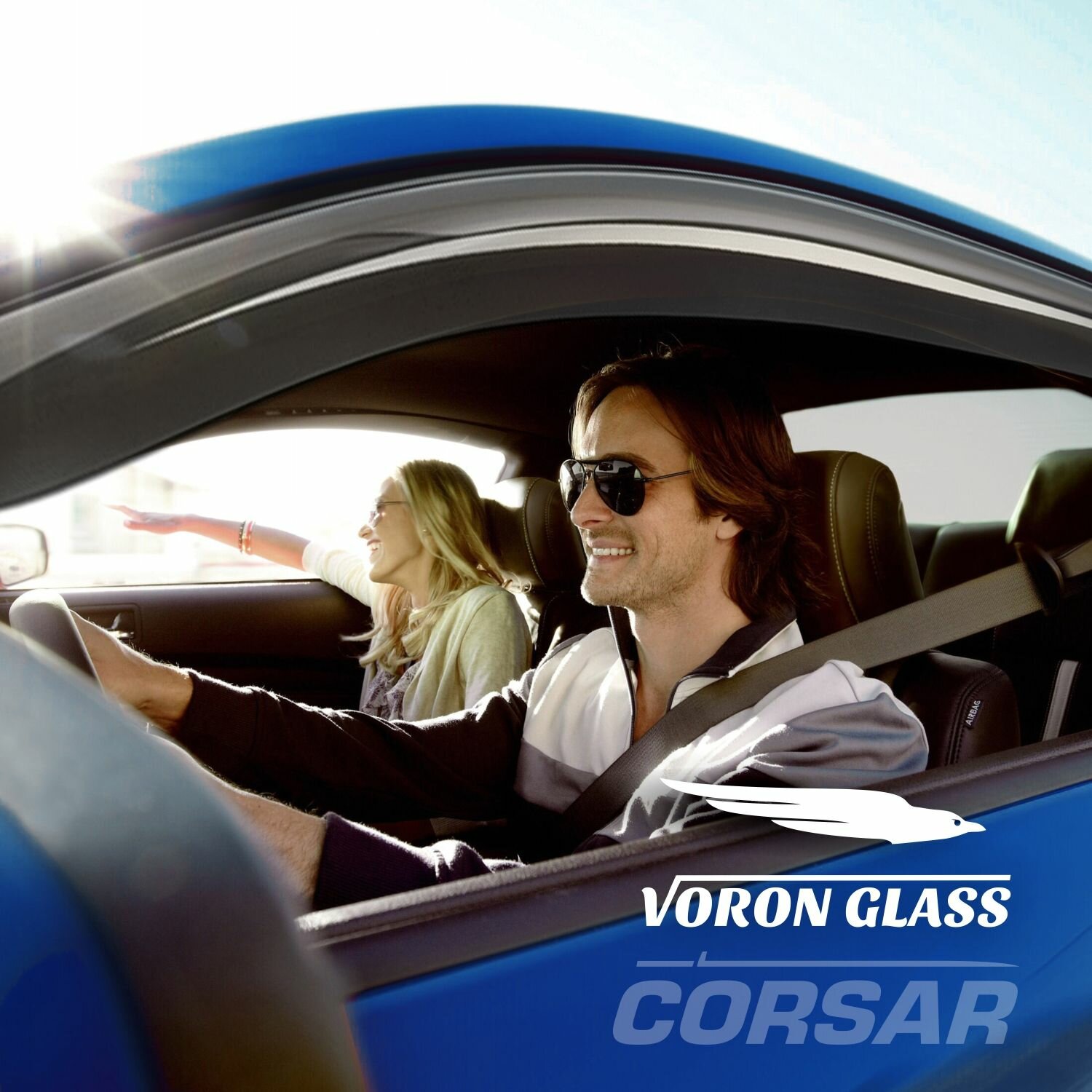 Дефлекторы на окна Voron Glass CORSAR Honda HR-V 1999-2005, комплект 4шт, - фото №3