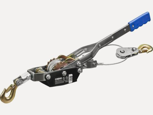 Изображение товара Лебедка ручная рычажная тросовая 4000 кг 3 м Сибин 43125-4