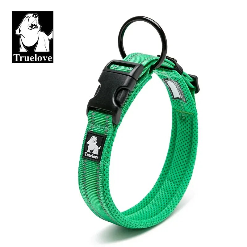 Truelove светоотражающий нейлоновый ошейник для собак Зеленый, XXXL, grass green