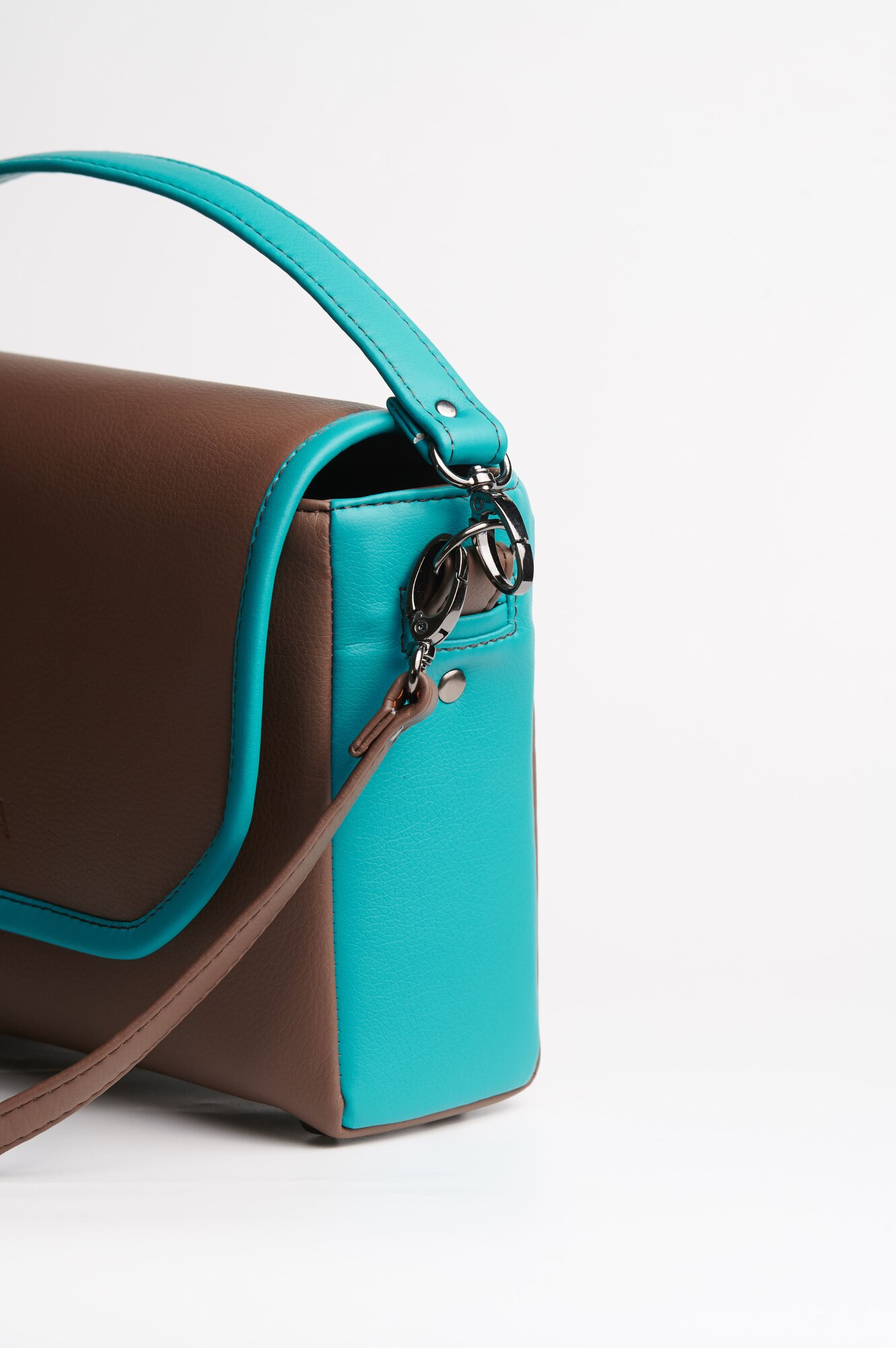 Сумка кросс-боди Простосумка, фактура зернистая, матовая, гладкая, коричневый — фото 1