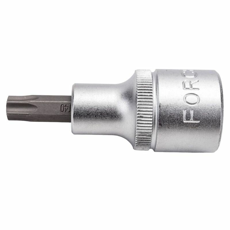 Головка-бита Force 34605540, Torx T40, хромованадиевая сталь, 1/2 дюйма, 55 мм — фото 1