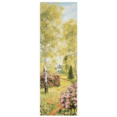 Картина Гобелен Лен 100 без рамы Весенний лес 35Х110 1990₽