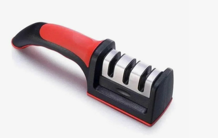 Точилка для ножей с 3 - х этапной системой заточки / Ножеточка ручная с 3 режимами / Точилка для ножниц