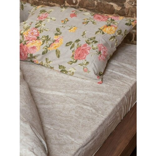 Простынь льняная - Узор белый 145х215 1810₽