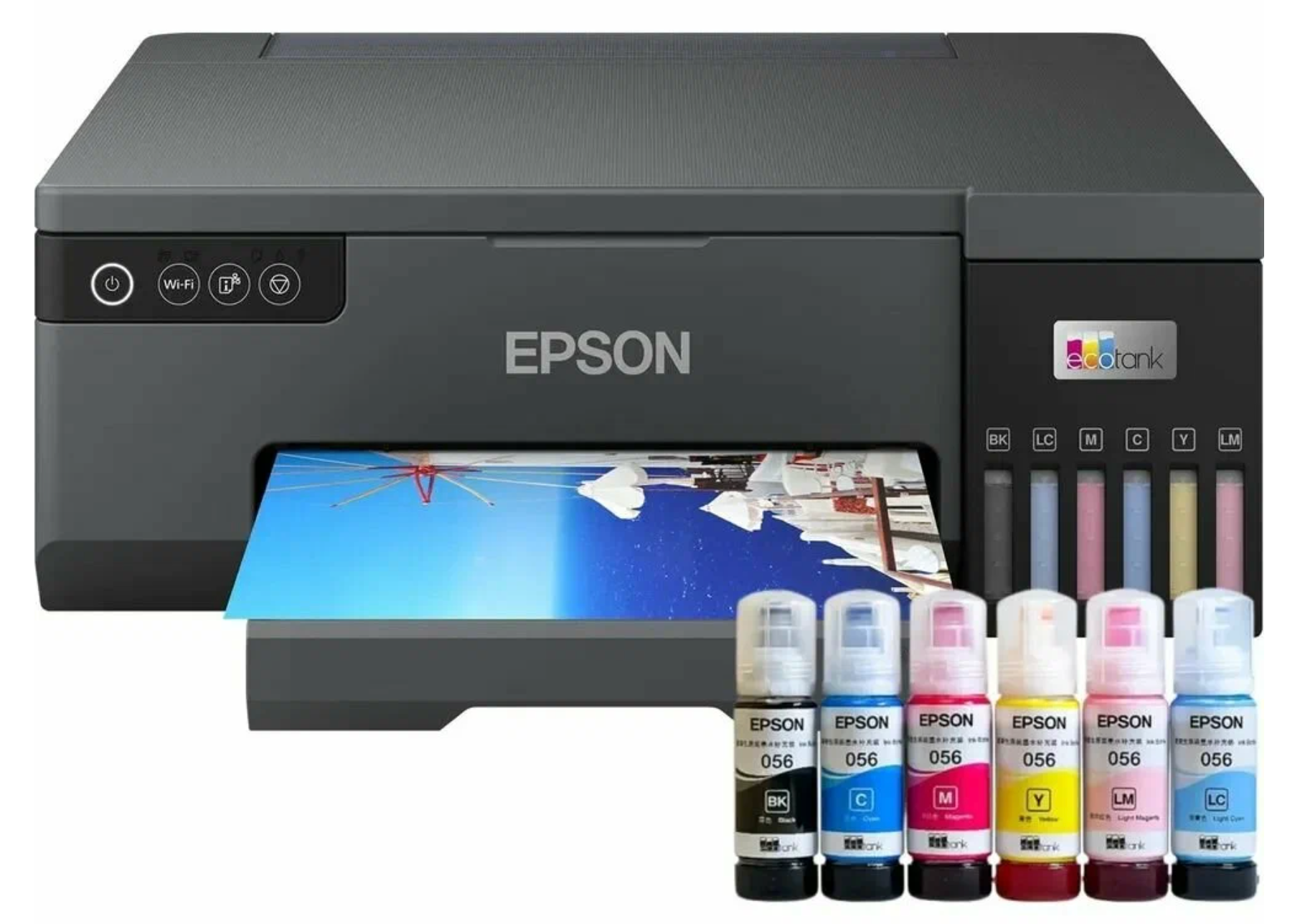 Принтер Epson L8058 / L8050 WI-FI USB + чернила в комплекте, A4