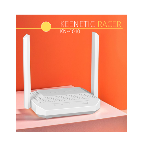Wi-Fi роутер Keenetic Racer KN-4010 245 Ггц Wi-Fi 6 2402 Мбитс белый 7100₽