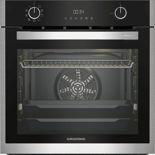 Изображение товара Электрический духовой шкаф Grundig GEBM19300BMP, 72 л, 9 режимов, черно-серый