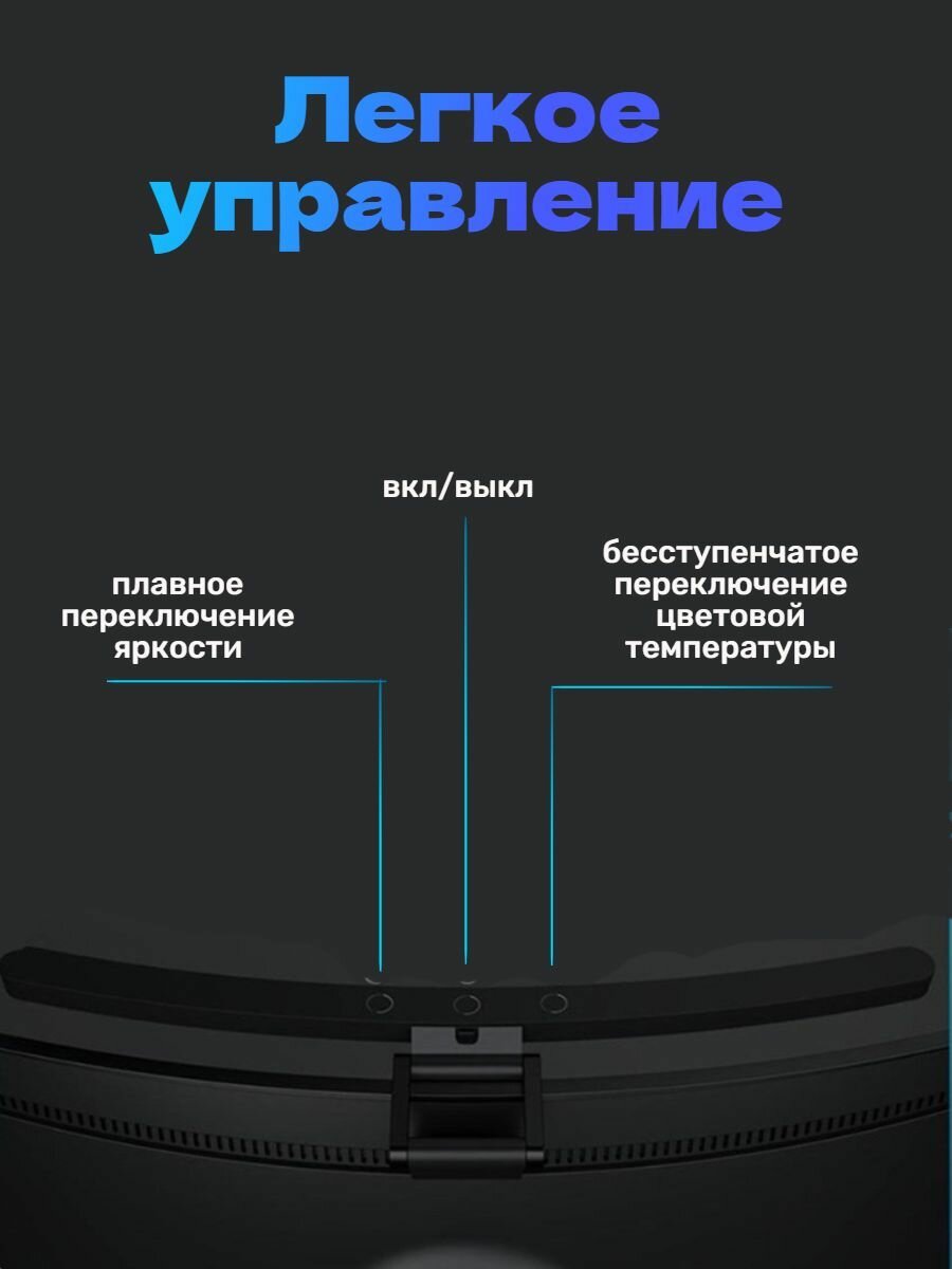 Картинки Лампа скринбар для изогнутого монитора Xiaomi Lymax RA97 Curved Monitor Light (GJS-D010-1)