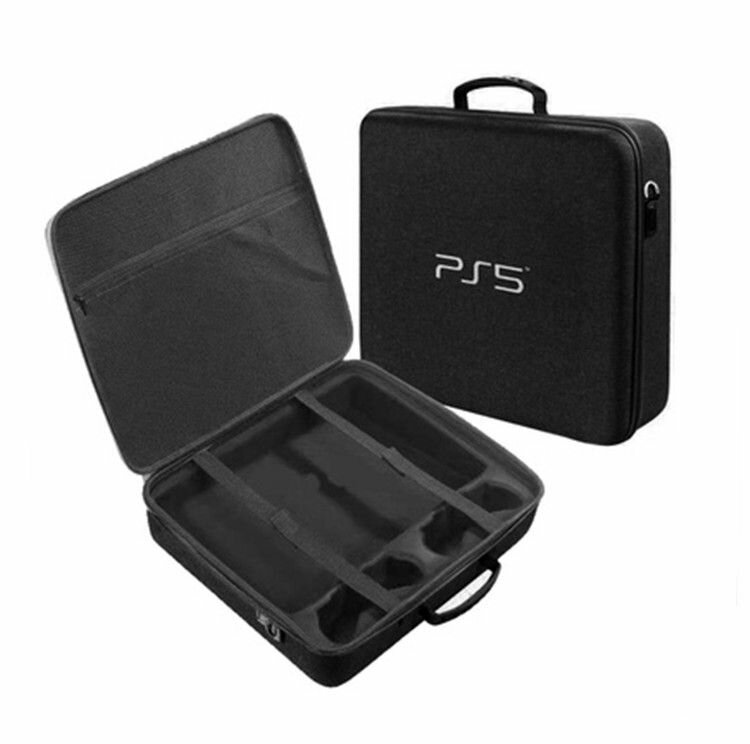 Защитный кейс сумка для игровой приставки Playstation 5 PS5 противоударный черный