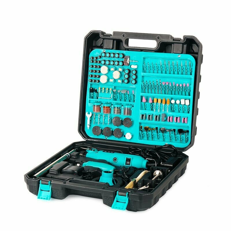 Гравер с мини-бормашиной Smart tools, кейс, 130 Вт, 350 предметов — фото 1