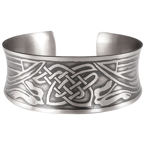 фото Sbormag браслет вогнутый «кельтские драконы» из мельхиора