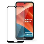 Защитное стекло для Nokia 1.3 и Nokia 4.2 c полным покрытием, серия стеклофф Base - изображение