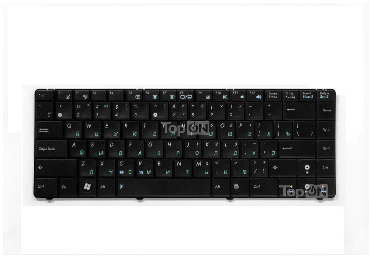 Клавиатура для ноутбука Asus K40, P81, F82 (p/n: 04GNQW1KUS00-1, V090462AS1, 55JM0005)