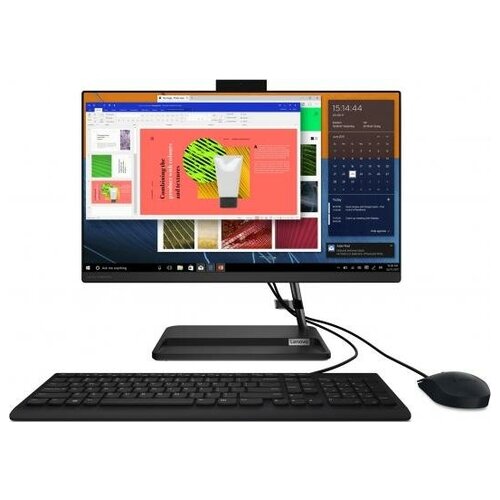 фото Lenovo моноблок 21.5" lenovo ideacentre 3 22itl6 1920 x 1080 intel core i5-1135g7 8gb ssd 256 gb intel iris xe graphics dos черный f0g5000prk f0g5000prk