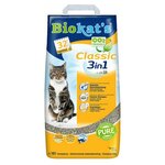 BioKats Classic 3 in 1 комкующийся наполнитель для кошачьих туалетов, без запаха 10 л (2 шт) - изображение