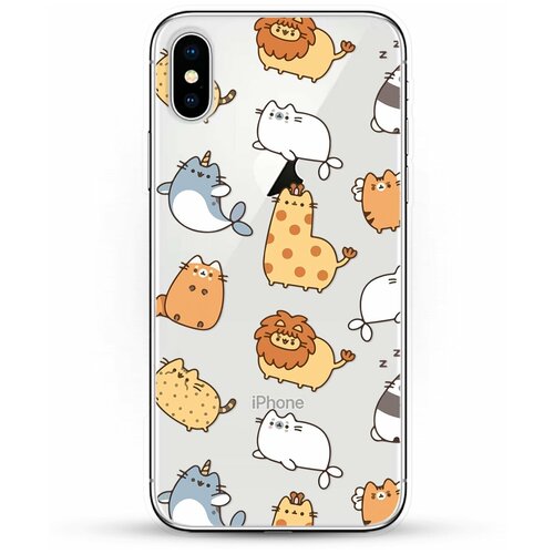 фото Силиконовый чехол котики на apple iphone x andy & paul