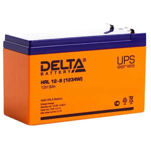 Аккумуляторная батарея Delta HRL 12-9/12-9X (12V/9Ah) аккумулятор тяговый delta hrl 12 90 x 12в 90 ач agm