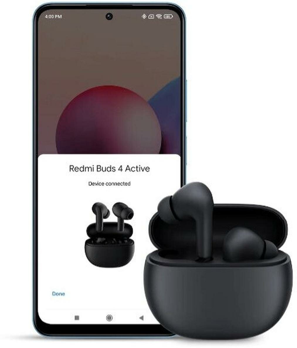 Беспроводные наушники Redmi Buds 4 Active, черный