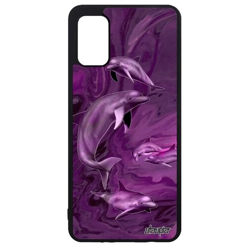 фото Защитный чехол на смартфон // samsung galaxy a41 // "дельфины" соталия белуха, utaupia, розовый