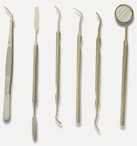 Изображение товара Набор инструментов (6 предметов) Для проведения различных лечебных манипуляций , а также для первичной санации полости рта .