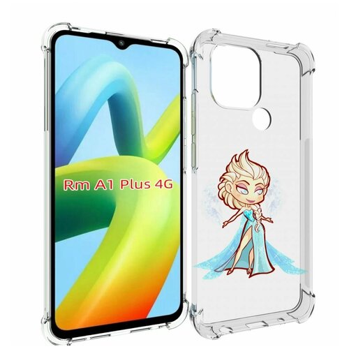Чехол MyPads снежная-принцесса женский для Xiaomi Redmi A1 Plus + задняя-панель-накладка-бампер