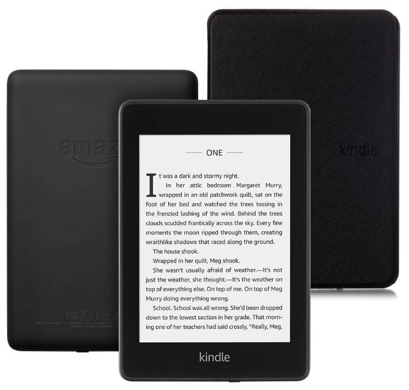   Amazon Kindle Paperwhite 2018 8Gb Ad-Supported Black +  UltraSlim 