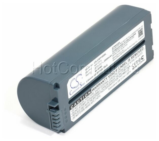 Аккумулятор CameronSino CS-CNP100SL для принтера Canon Selphy NB-CP1L, NB-CP2L (2000mAh)