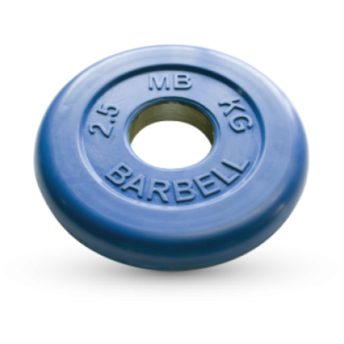 2.5 кг диск (блин) MB Barbell (синий) 50 мм.