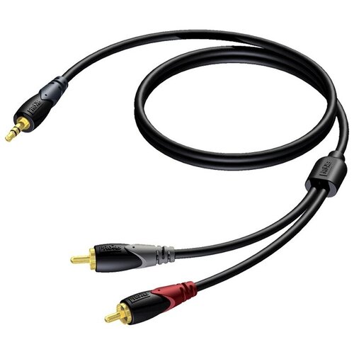 Кабель аудио 1xMini Jack - 2xRCA Procab CLA711/5 5.0m кабель аудио 1xmini jack 2xrca procab cab711 15 15 0m