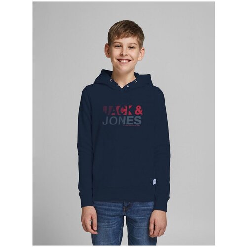 Jack  & Jones, джемпер-толстовка для мальчика, Цвет: черный, размер: 164