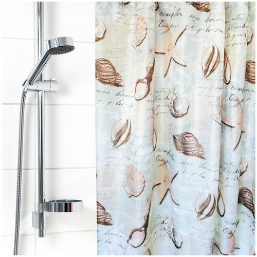 фото 1808-1 штора для ванной комнаты 180х180см полиэстер вилина