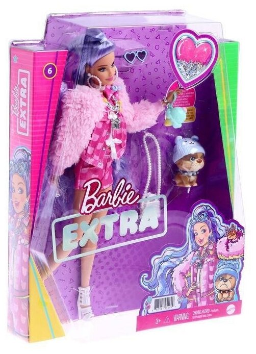 Barbie Кукла Экстра Милли с сиреневыми волосами - фото №2