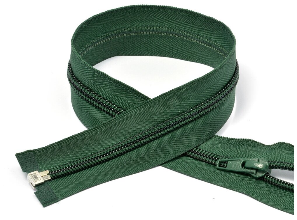Молния MaxZipper пласт. спираль №5-N 80см цв. F273 т. зеленый уп.50шт