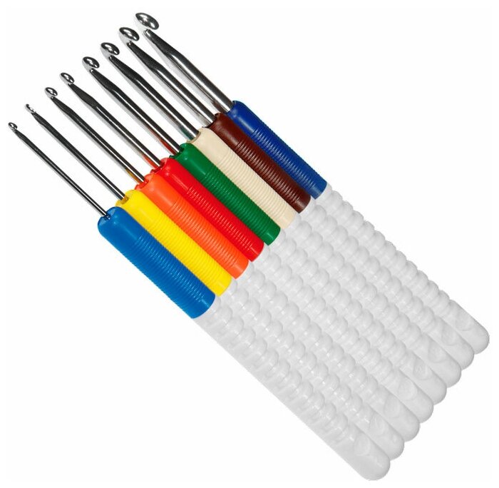 Набор крючков для вязания с пластиковой ручкой addiColours