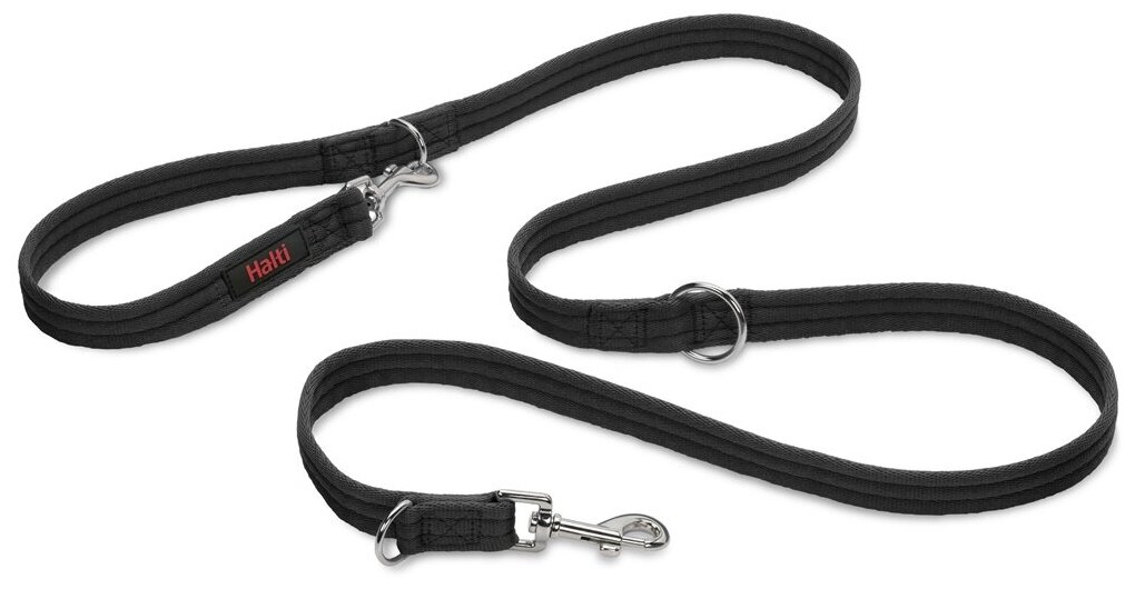 Поводок-перестежка для собак Company of Animals "HALTI Training Lead", черный, 200х2.5см (Великобритания) - фотография № 3
