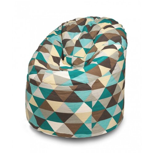 фото Пенек кресло-мешок пазитифчик ромб (жаккард) 110х100 см